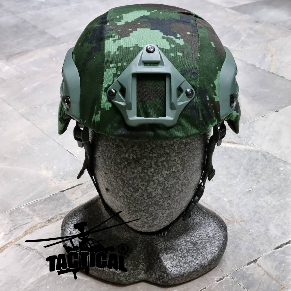 หมวก Mich 2000 พร้อมผ้าคลุม