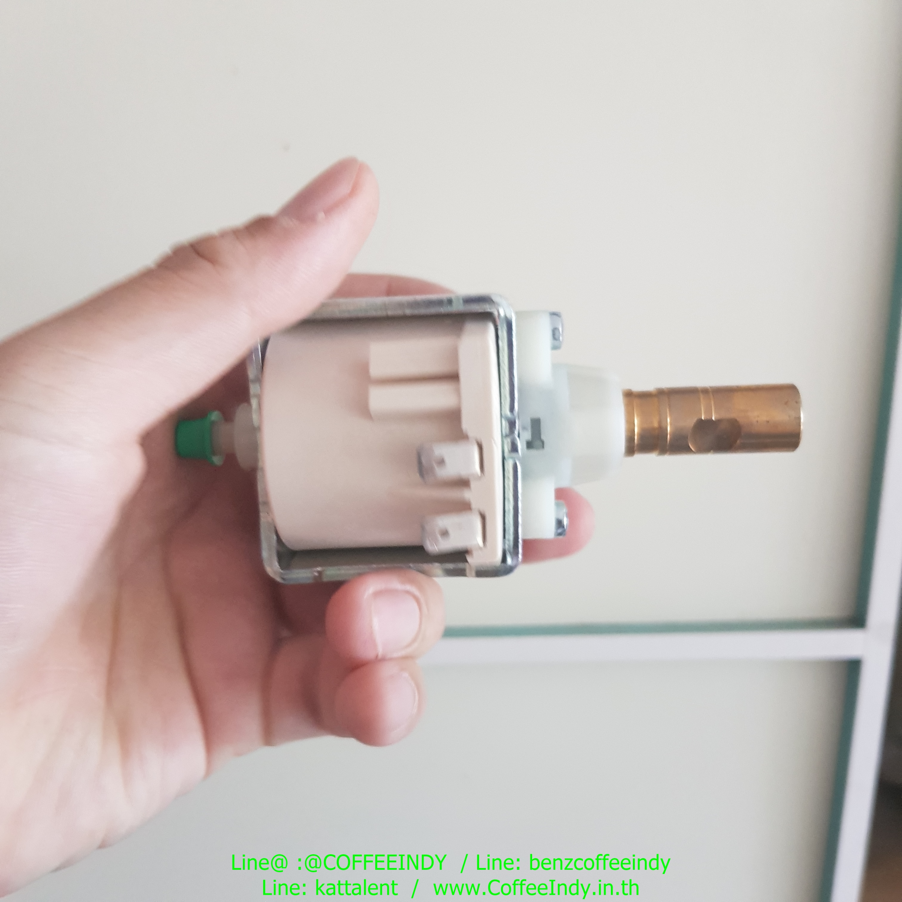 PUMP OLAB อะไหล่ปั๊มน้ำเครื่องชงกาแฟขนาดเล็ก รุ่นแกนทองเหลือง อะไหล่แท้ ไอแมดโมกิต้า Mokita รหัส 0878
