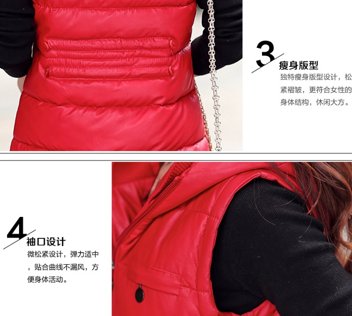 PreOrderคนอ้วน - เสื้อกั๊กแฟชั่น ผ้าร่มบุนวม ไม่หนา มี Hood สี : ดำ / ส้ม / กุหลาบแดง / แดง / เหลือง / น้ำเงิน / น้ำตาลอ่อน / น้ำตาล