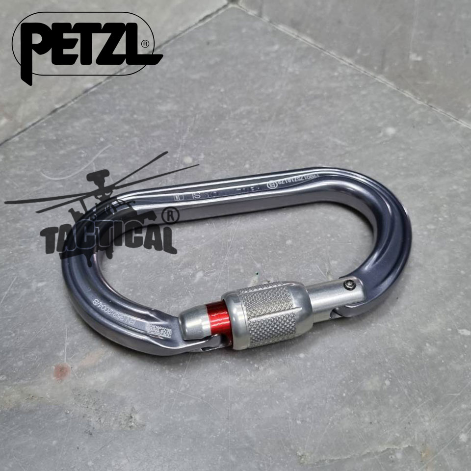 Carabiner (Petzl) OK SCREW-LOCK เงิน