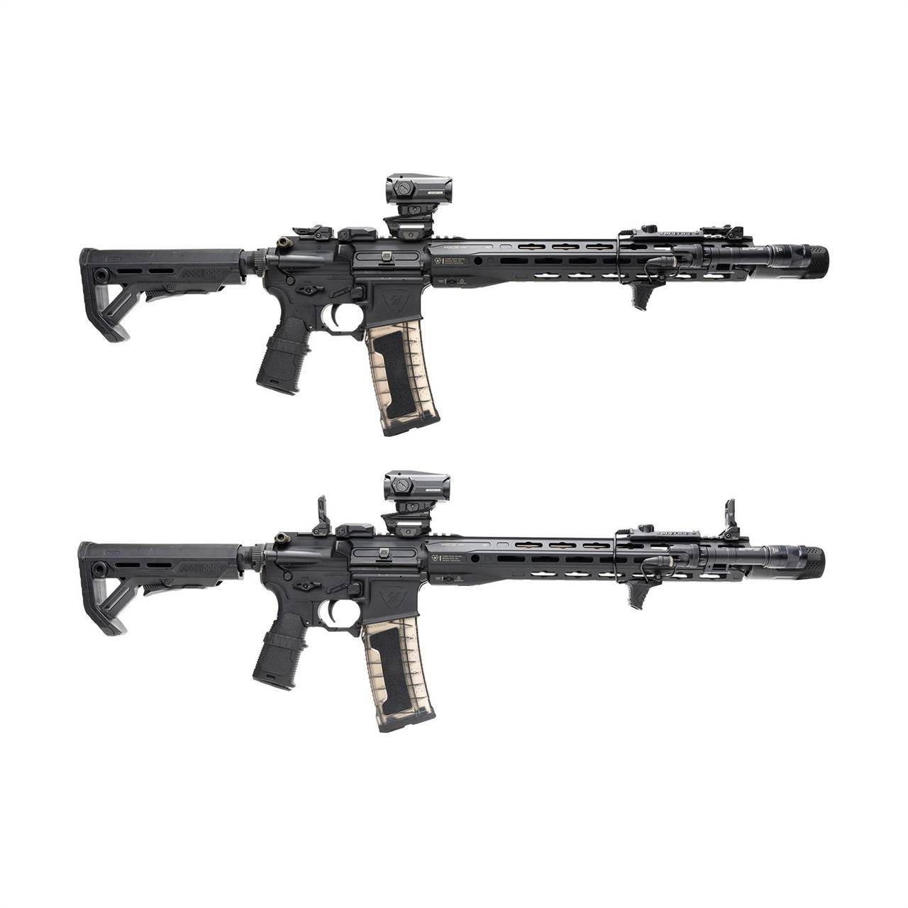 ศูนย์หน้า-หลัง พับได้ ทรง Strike Polymer Backup Sights