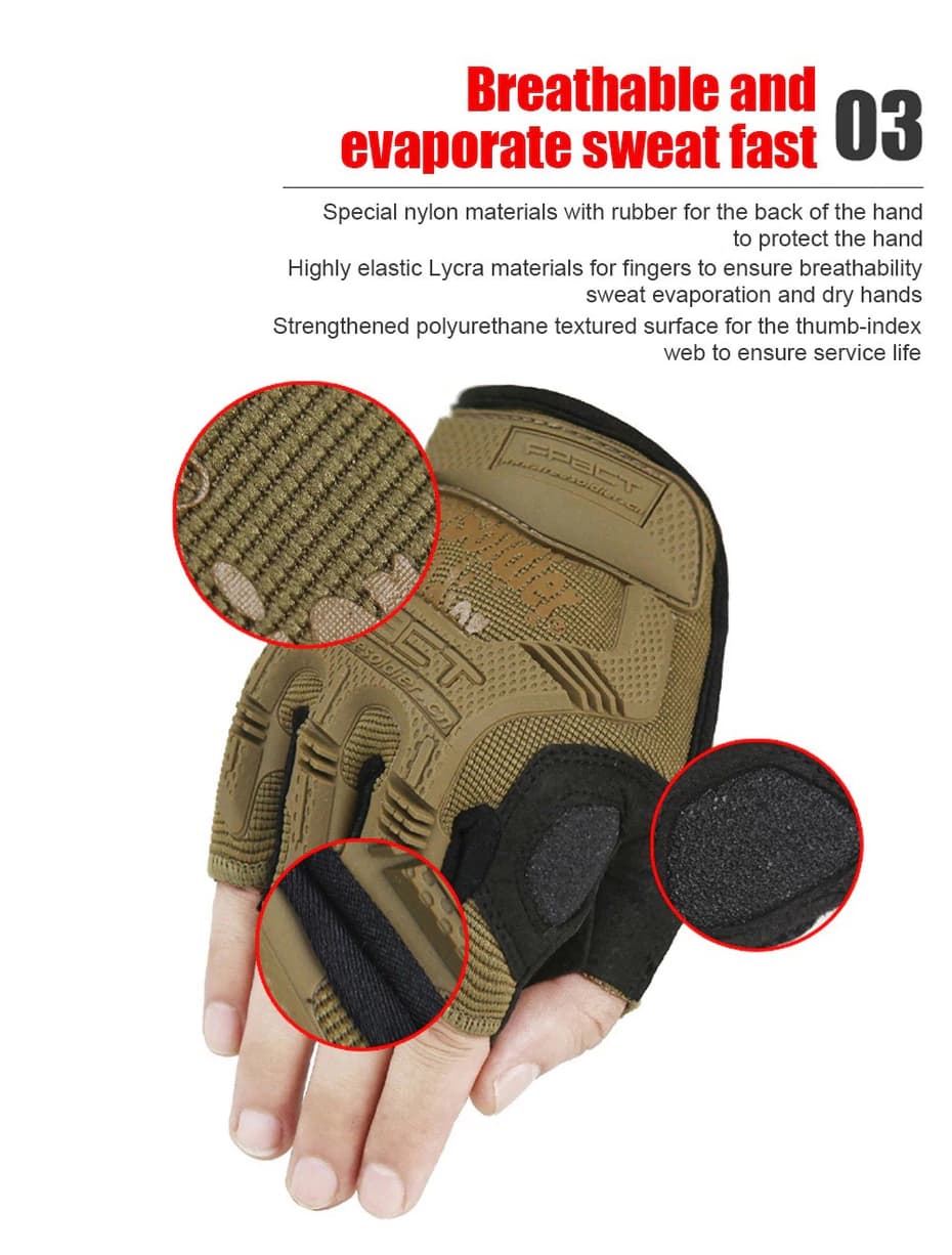 ถุงมือครึ่งนิ้ว Mechanix รุ่น M-Pact