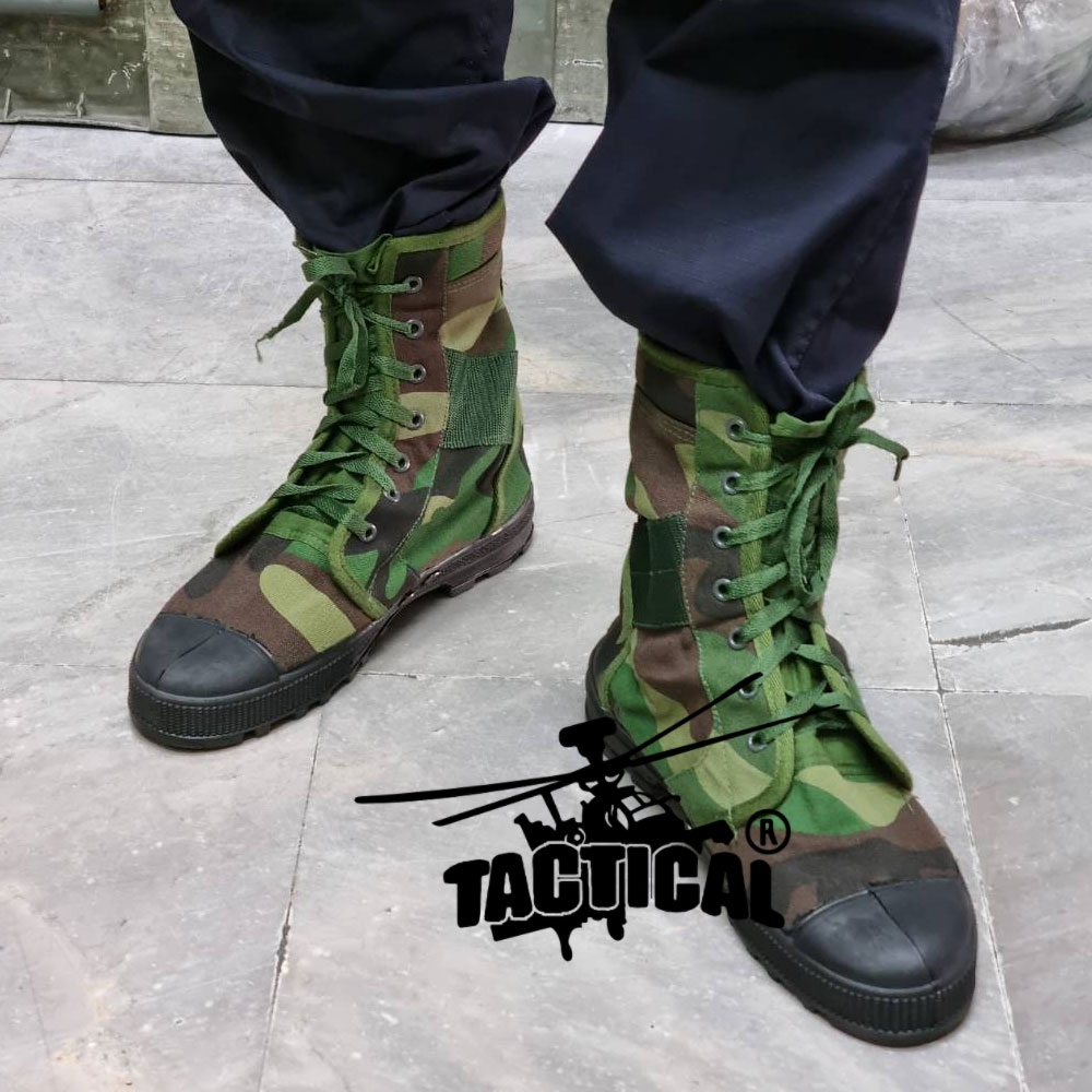 รองเท้าเดินป่า พรางทหาร