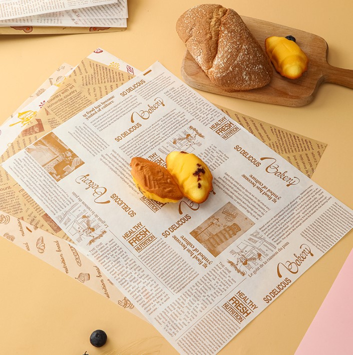 กระดาษไขรอง-ห่ออาหาร ขนาด 28x38 ซม. แพ็ค 50-100 ชิ้น