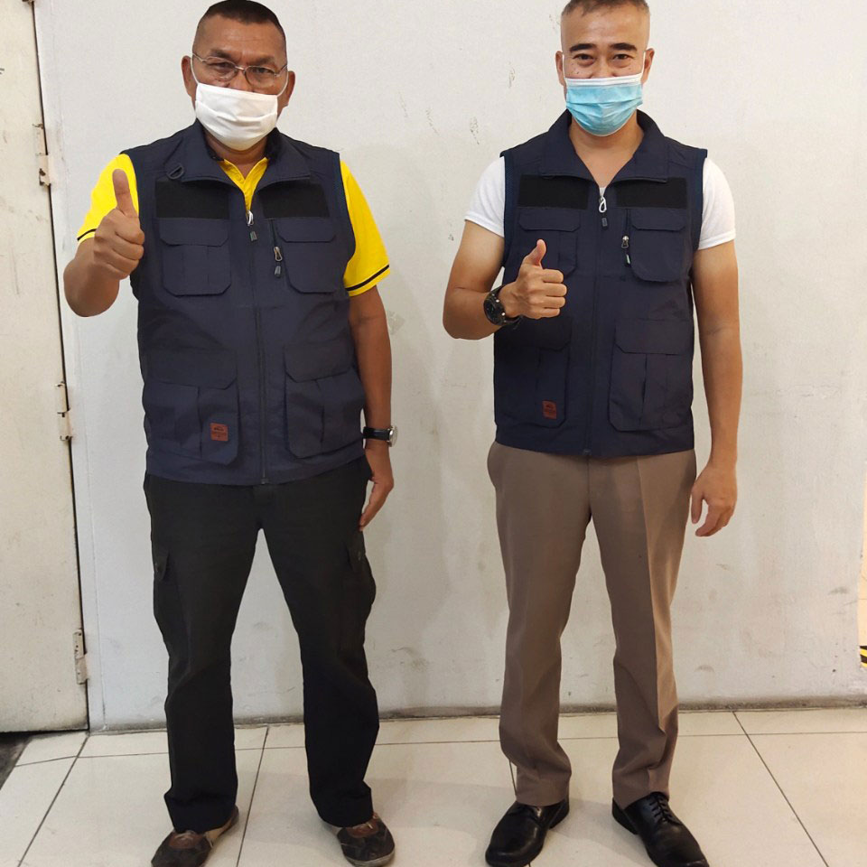 เสื้อกั๊กหน่วยงานราชการ กระเป๋าเยอะ ตีนตุ๊กแก (4 สี)