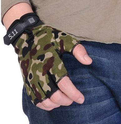 ถุงมือ ผ้า ครึ่งนิ้ว