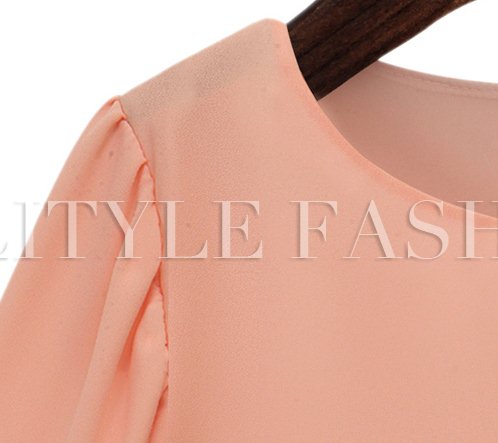 ##พร้อมส่ง## เสื้อแฟชั่นไซส์ใหญ่ แขนสั้น ผ้าชีฟอง เสื้อสองชั้นเย็บติดกัน สีเหลือง