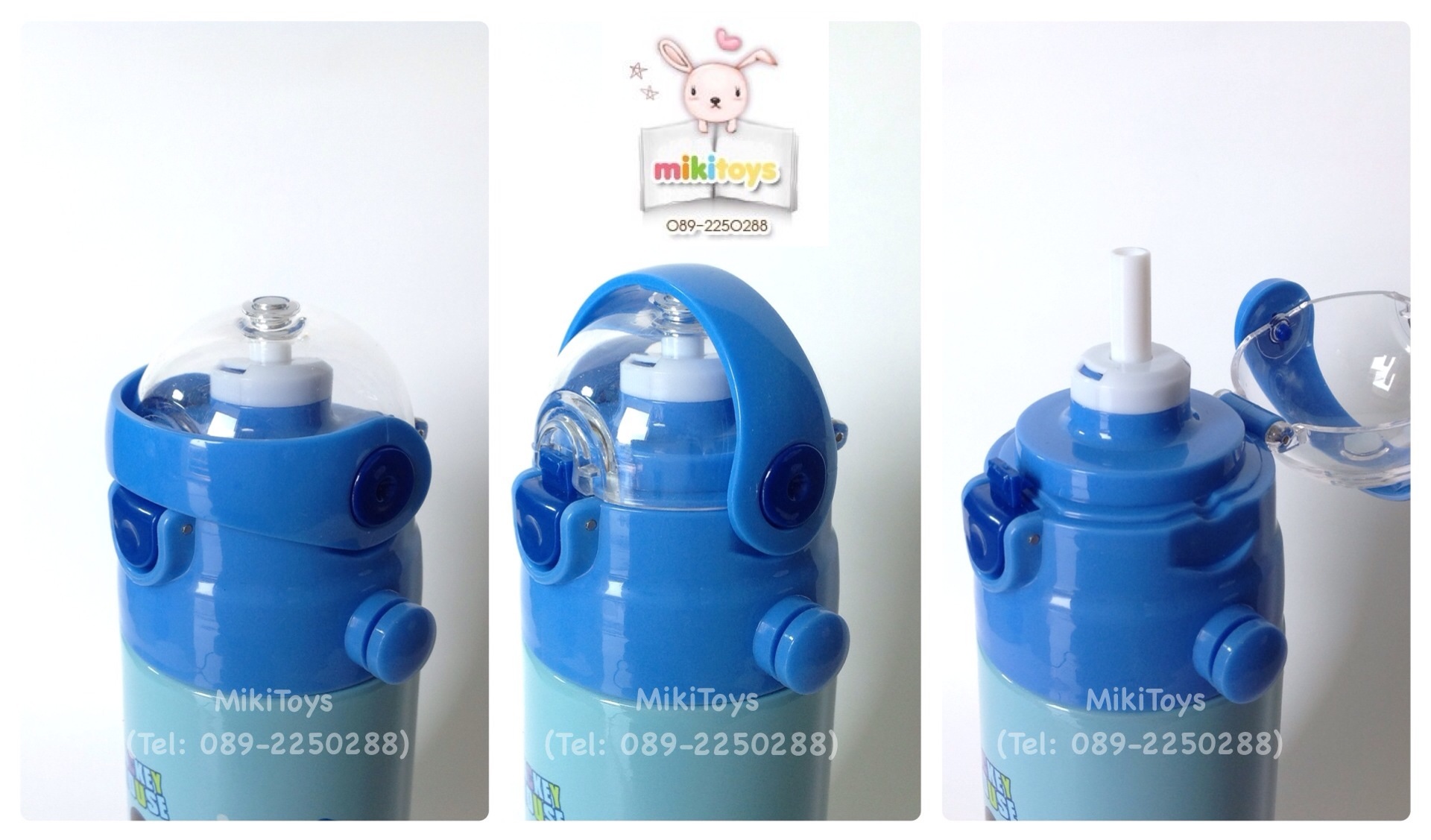 กระติกน้ำมิกกี้เมาส์ /โดนัลดั๊ก/กู๊ฟฟี่ Disney Mickey Mouse/Donald Duck/Goofy รุ่นเก็บอุณหภูมิ#SP37