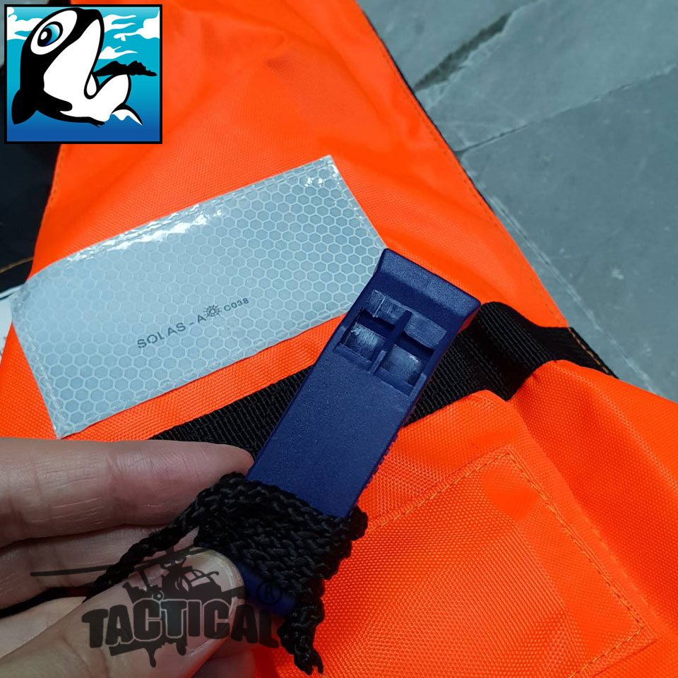 เสื้อชูชีพคอวี มีแถบสะท้อนแสง