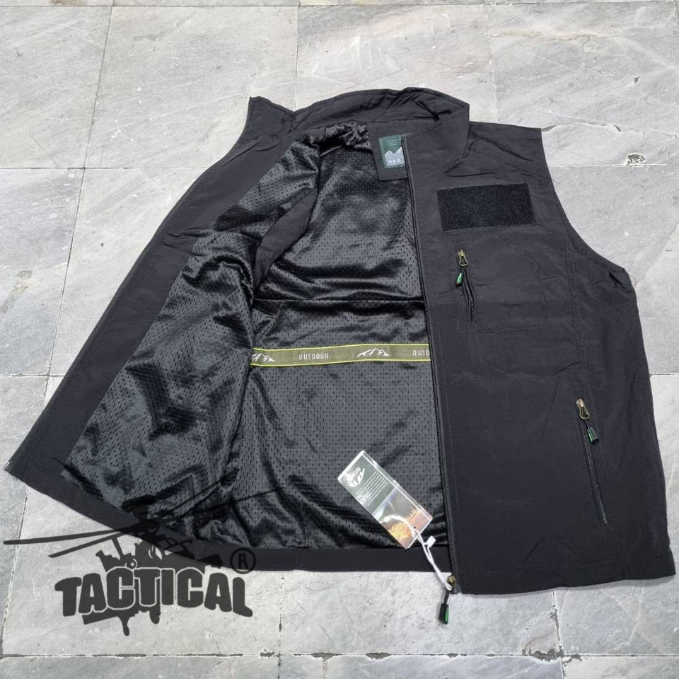 เสื้อกั๊กหน่วยงานราชการ กระเป๋าล้วง ตีนตุ๊กแก (3 สี)