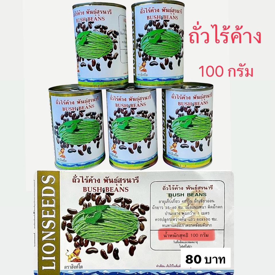 ถั่วไร้ค้าง กระป๋อง 100 กรัม