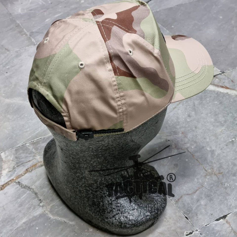 หมวกแก๊ป พรางทราย อส.ช้าง ซิปหลัง