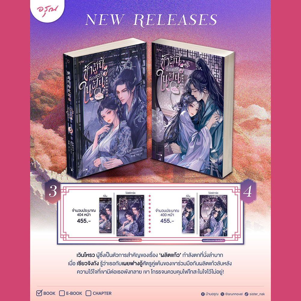 (พร้อมส่ง) ข้าผู้นี้คือสตรีในฝัน เล่ม 1-4 (4 เล่มจบ) ไป๋ลู่เฉิงซวง อรุณ AROON