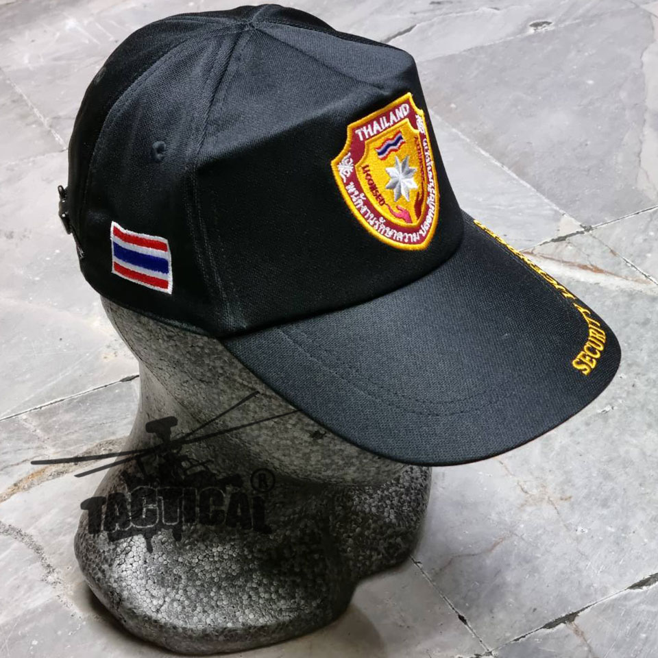 หมวกแก๊ป SECURITY LICENDSED ซิปหลัง