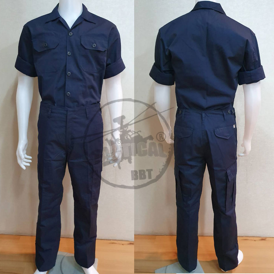 ชุดฝึก ชุดฟาติก 6 กระเป๋า เสียบในกางเกง - กรมท่า