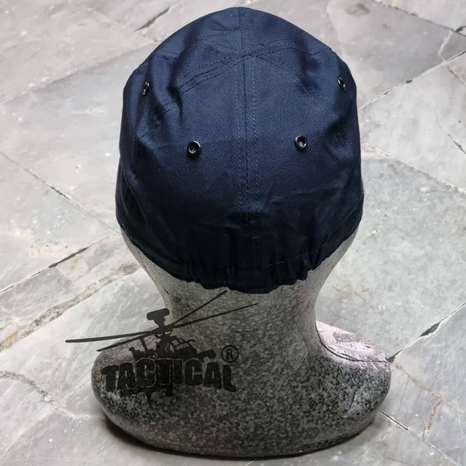 หมวกแก๊ปยางยืด ดำ/กรมท่า