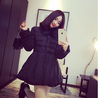 PreOrder - เสื้อกันหนาวแฟชั่นเกาหลี ไซส์เล็ก เป็นแจ๊คเก็ตบุนวม สี : ดำ / เทา / กากี