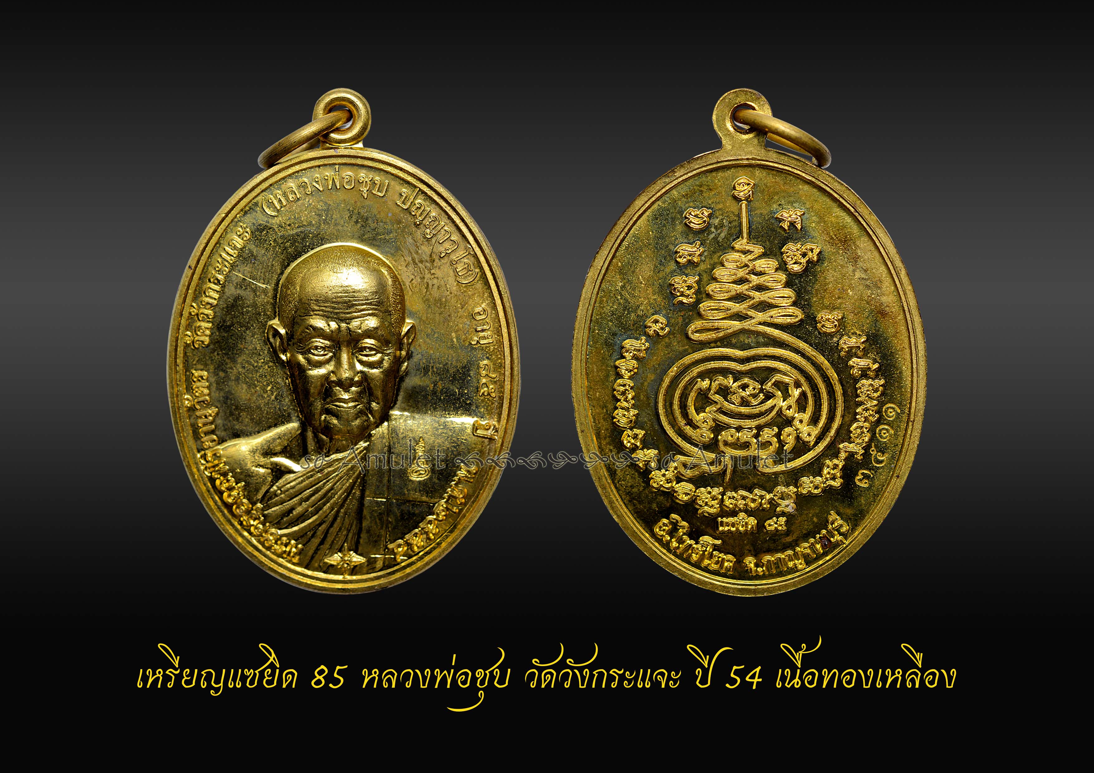 เหรียญแซยิด 85 หลวงพ่อชุบ วัดวังกระแจะ ปี 54 เนื้อทองเหลือง