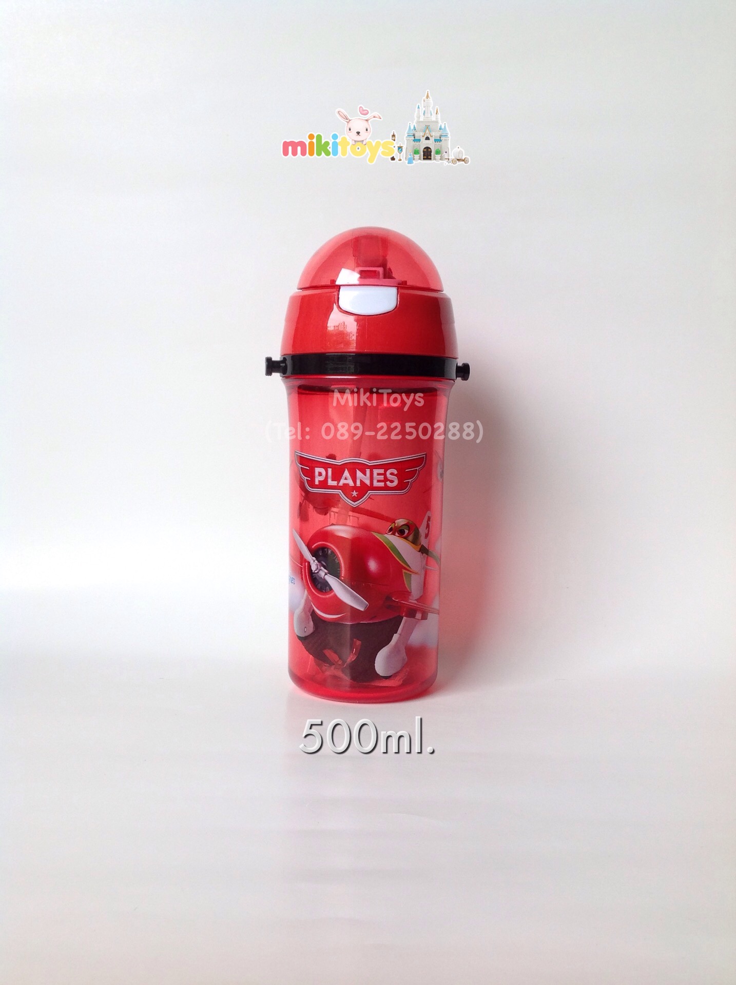 กระติกน้ำ Planes ลายเครื่องบิน(เหิรซิ่งชิงเจ้าเวหา) แบบธรรมดา ไม่เก็บอุณหภูมิ ขนาด500ml.