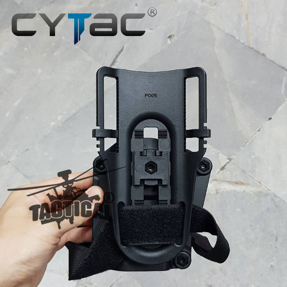 (งานแท้) ซองปืน Mega-Fit + เพลทลดต่ำ + รัดขา ยี่ห้อ Cytac