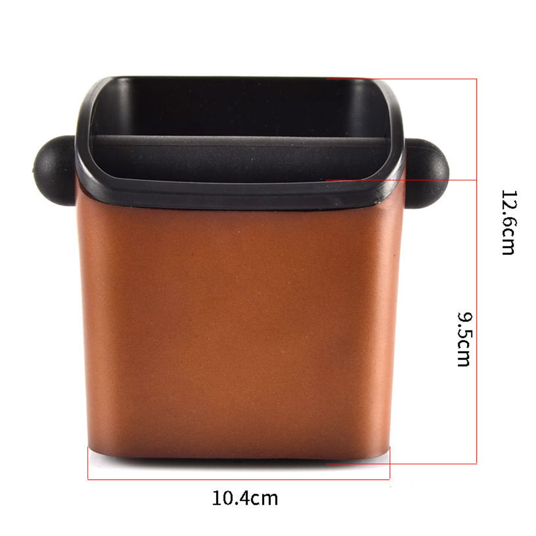 อ่างเคาะกากกาแฟ ซองหนังสีน้ำตาล CAFEMASY ทรงสี่เหลี่ยม มินิ รหัส 2440