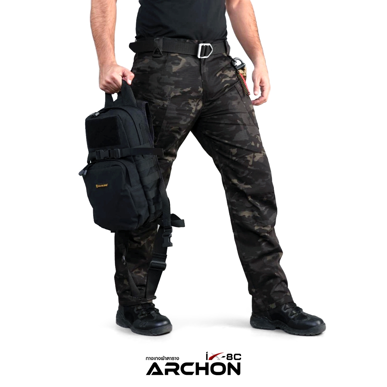 กางเกง Archon IX8C ผ้ายืด กันน้ำ (ดำ ทราย เขียว)