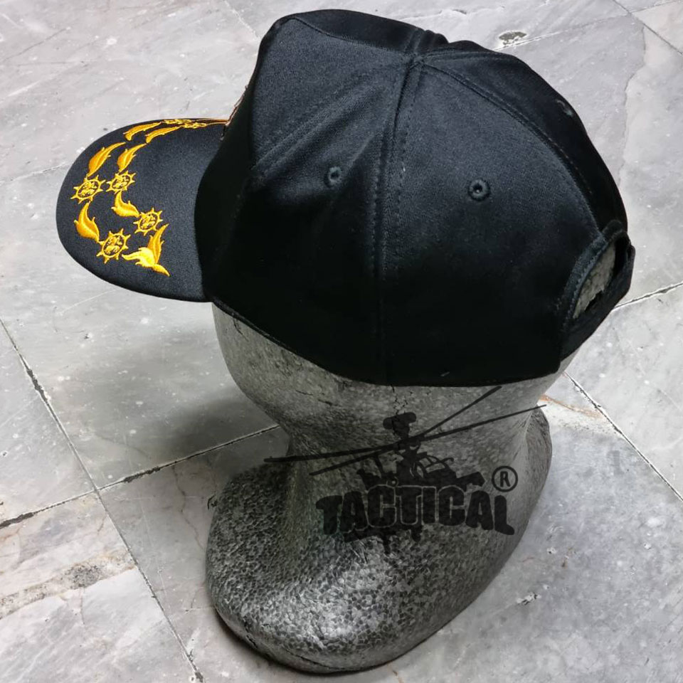 หมวกแก๊ป ซิปหลัง อปพร. ดำ เมตตากล้าหาญ 1 ช่อ / 2 ช่อ