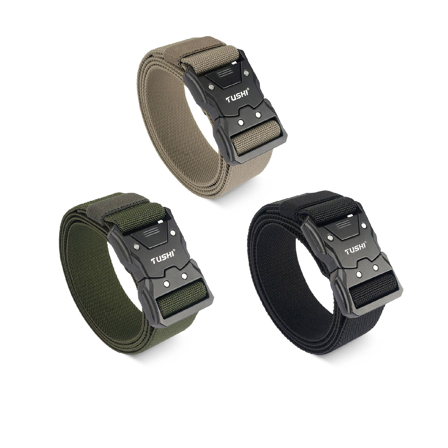 เข็มขัดสายยางยืด หัวปลดไว รุ่น 909