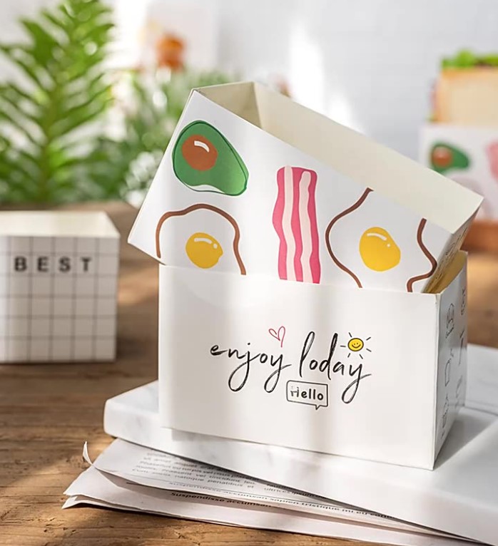 กล่องใส่แซนวิชไข่เกาหลี (แพ็ค 50 ชิ้น)