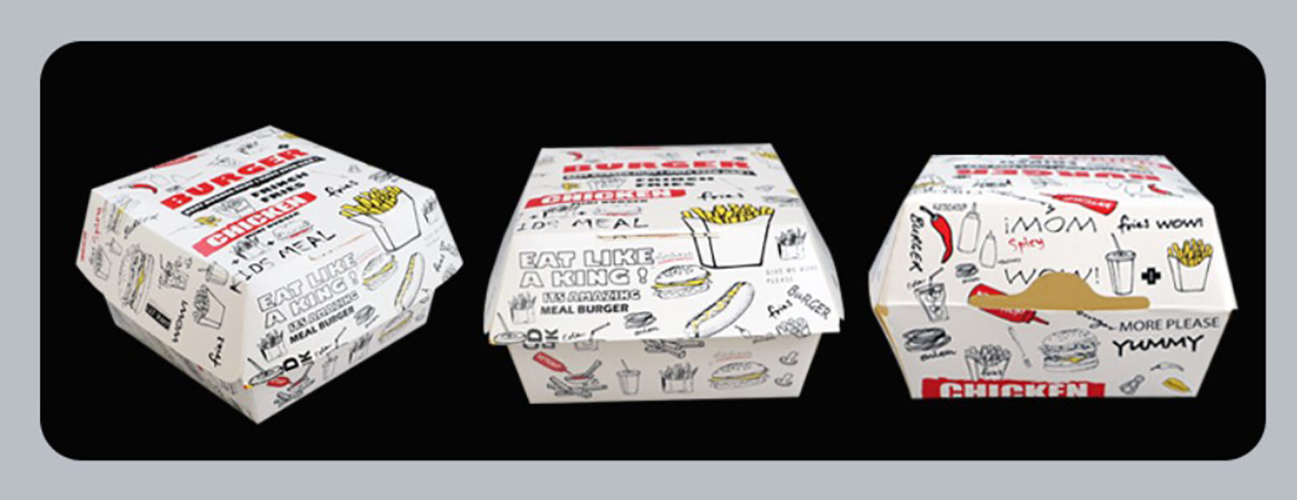 กล่องใส่แฮมเบอร์เกอร์ ขนาดมาตรฐาน แพ็ค 50 ชิ้น