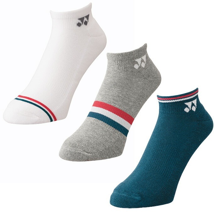 ถุงเท้าเทนนิสแบดมินตัน โยเน็กซ์ Yonex สำหรับผู้ชาย ถุงเท้าหุ้มข้อ Low cut สำหรับผู้ชาย ขนาด25-28cm (ชุด 3 คู่) 19223Y