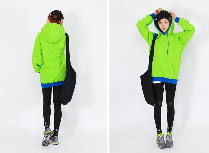 Pre Order - เสื้อกันหนาวแฟชั่น ดีไซด์สดใส : สีส้ม / สีเขียว / สีน้ำเงิน / สีเทา