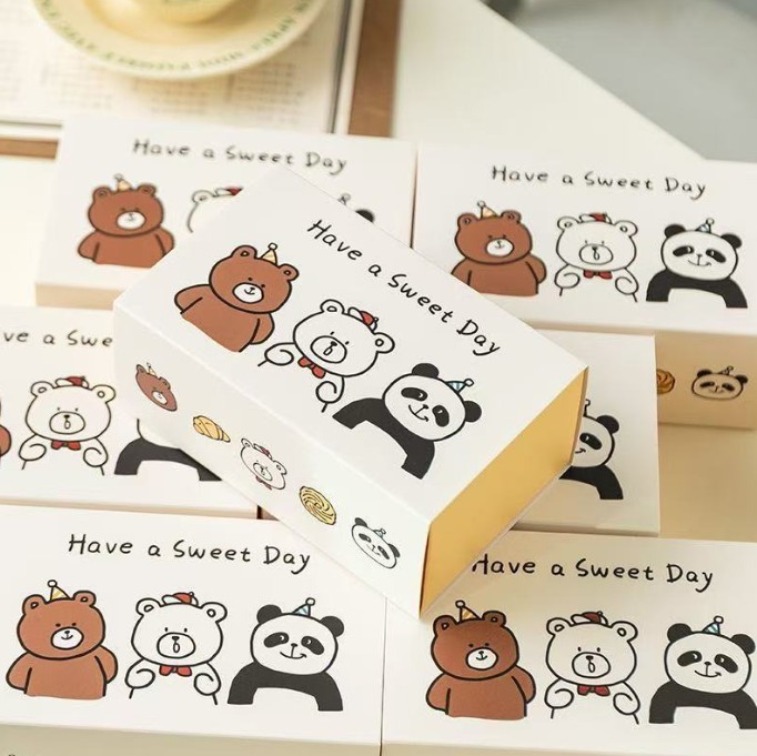 กล่องใส่ขนม-คุกกี้ แพ็ค 10 ชิ้น