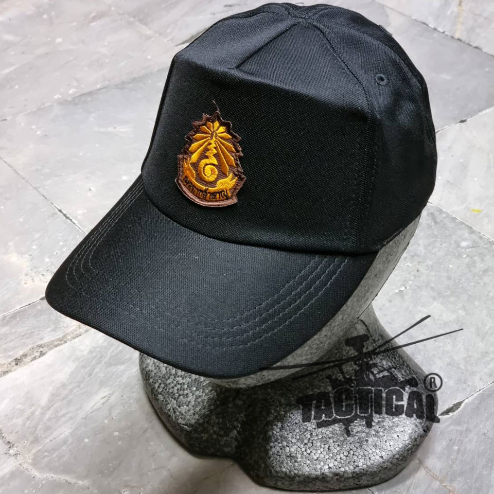 หมวกแก๊ป กากี 331 อปพร. หน้าเมตตาเข้ม ซิปหลัง