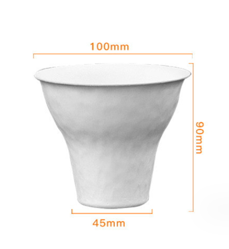 ถ้วยไอศครีม ของหวาน ขนาด 160-300 ml. ย่อยสลายได้ในธรรมชาติ (Biodegradable) แพ็ค 50 ชิ้น