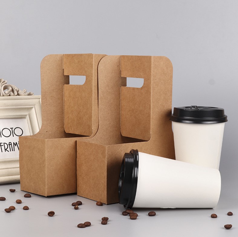 กล่องใส่แก้วกาแฟ-เครื่องดื่ม แพ็ค 50/100 ชิ้น