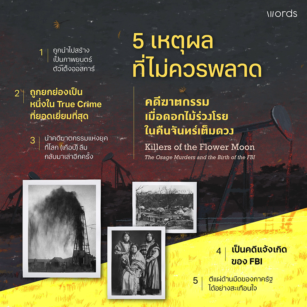 (พร้อมส่ง) คดีฆาตกรรมเมื่อดอกไม้ร่วงโรยในคืนจันทร์เต็มดวง เดวิด แกรนน์ Words
