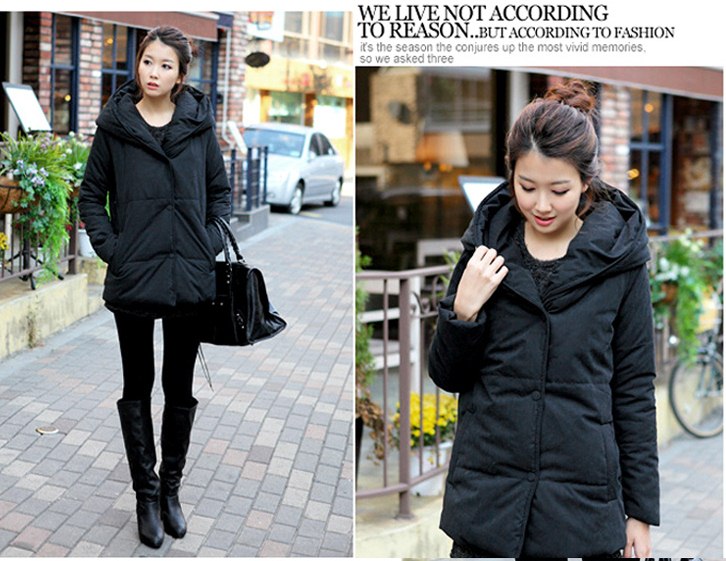 PreOrderคนอ้วน - เสื้อกันหนาวแฟชั่น ไซส์ใหญ่ คนอ้วน ผ้าฝ้ายโพลิเอสเตอร์ บุนวมหนา มีHood สี : กากี / น้ำเงิน / ดำ