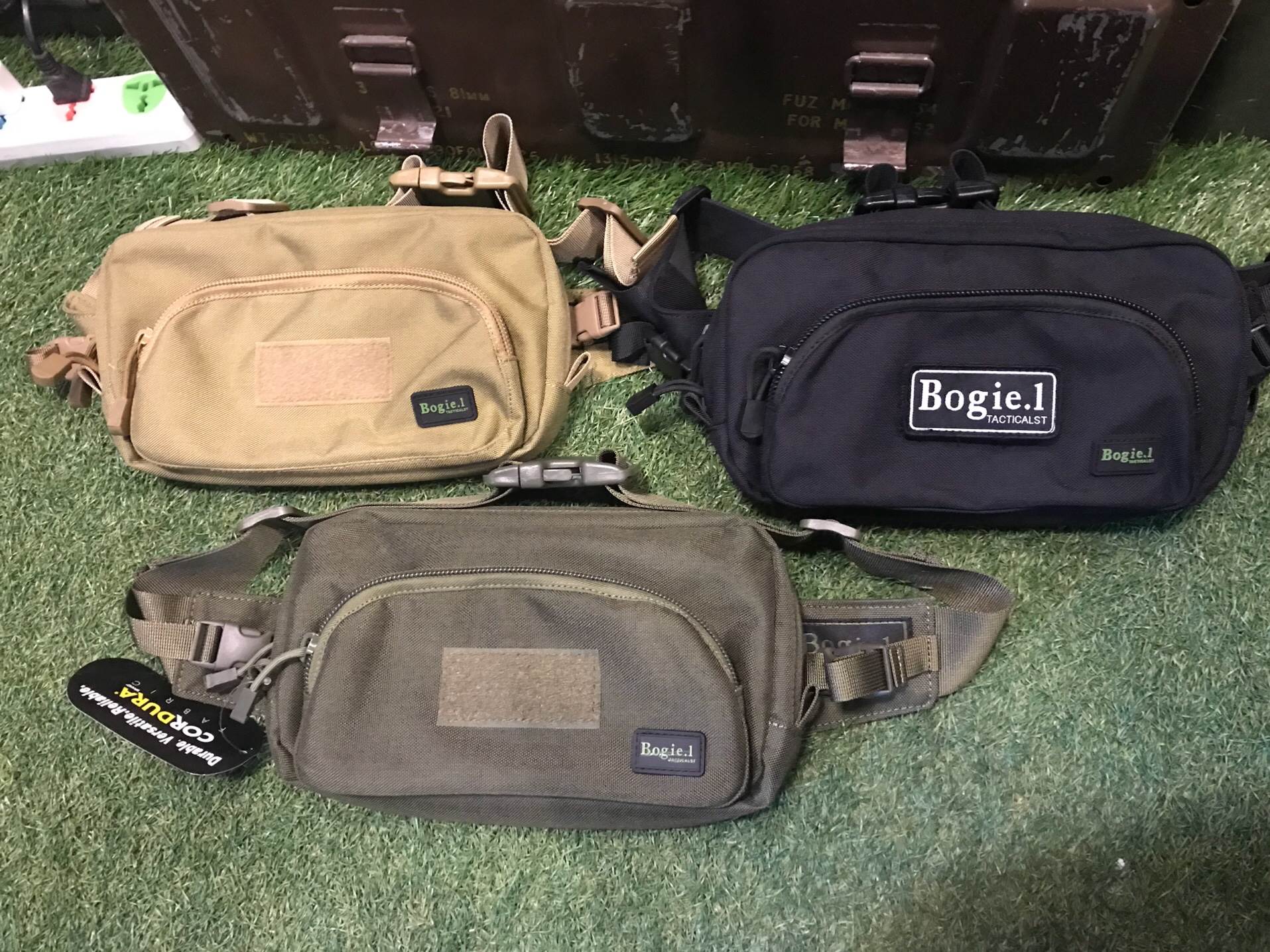 กระเป๋าคาดเอวหน้าเต่า โบกี้วัน ผ้า Cordura