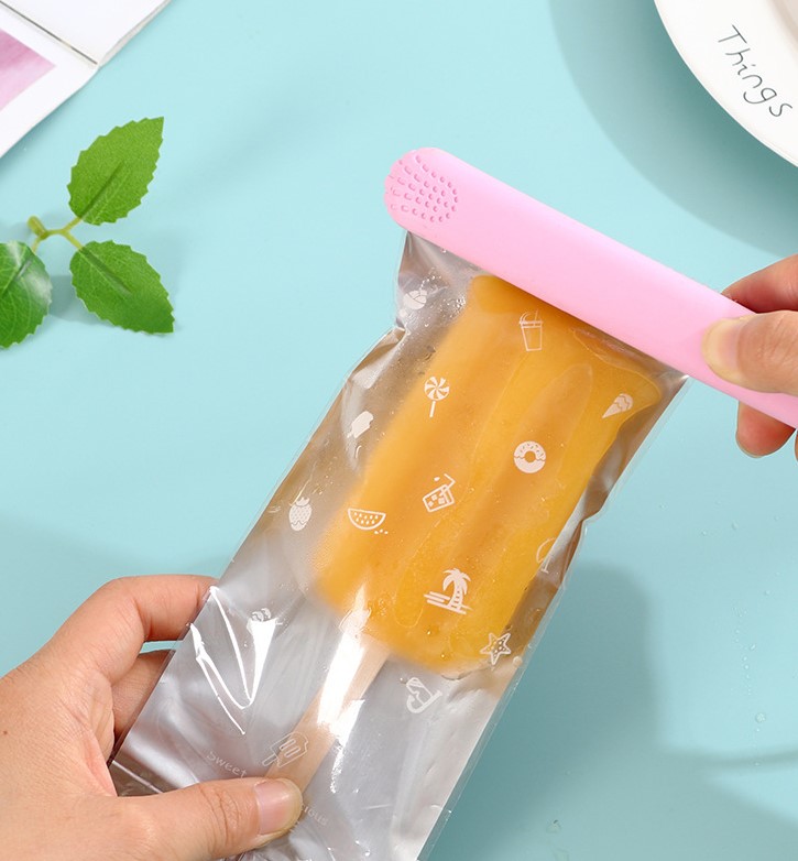 แพ็คเกจไอศครีมแท่ง (ใช้ร่วมกับเครื่องซีลความร้อน) แพ็ค 100 ชิ้น