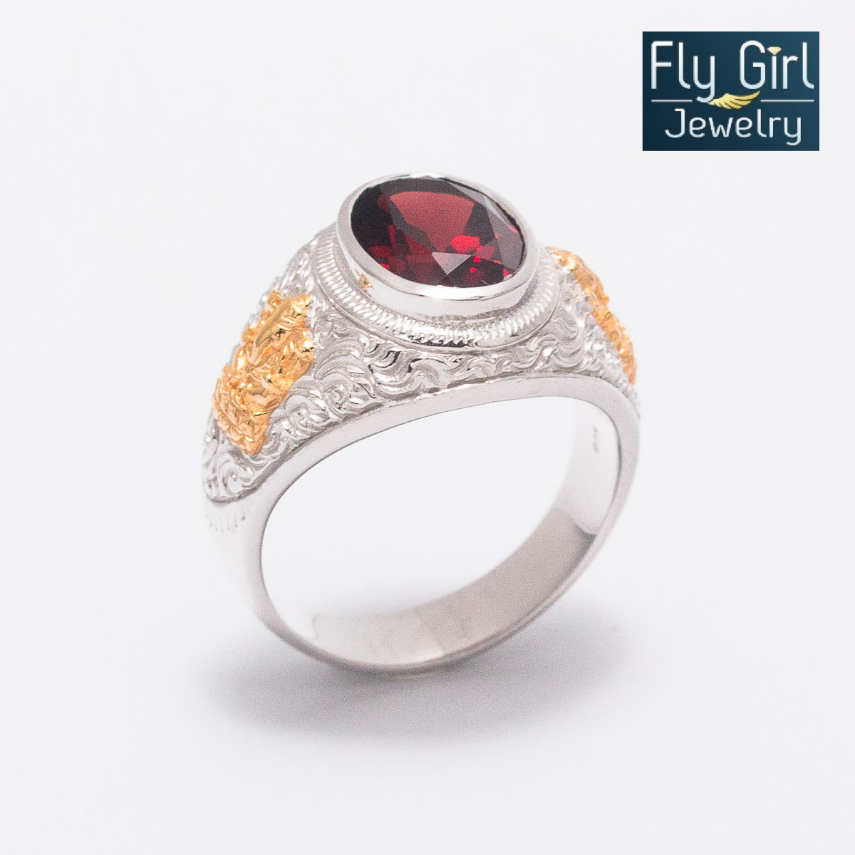 แหวนองค์พระพิฒเนศ พลอยโกเมน เทพแห่งความสำเร็จ