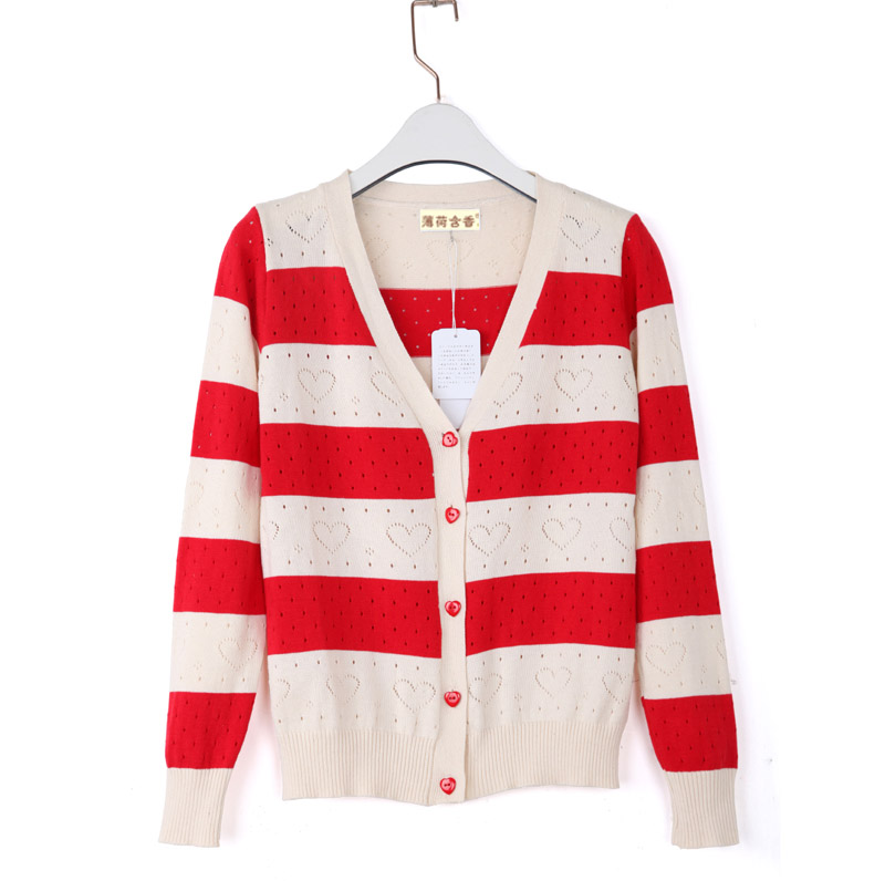 Pre Order - เสื้อคลุมแฟชั่น แขนยาว ดีไซด์น่ารัก เป็นรูปหัวใจทั้งตัว หลายสี : สีเหลือง / สีเขียว / สีดำ / สีแดง / สีน้ำเงิน