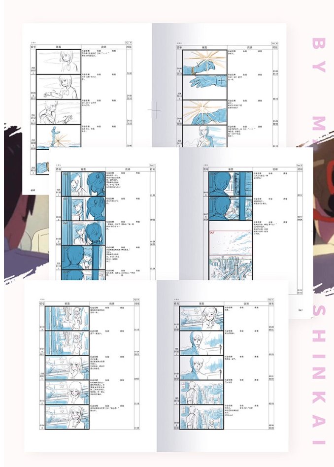 Makoto Shinkai Storyboard Collection Vol. 1-5
