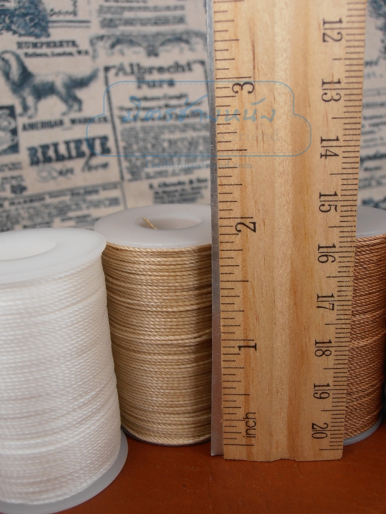 ด้ายเทียนนอก แบบเกลียวถักกลม 0.65 มิล