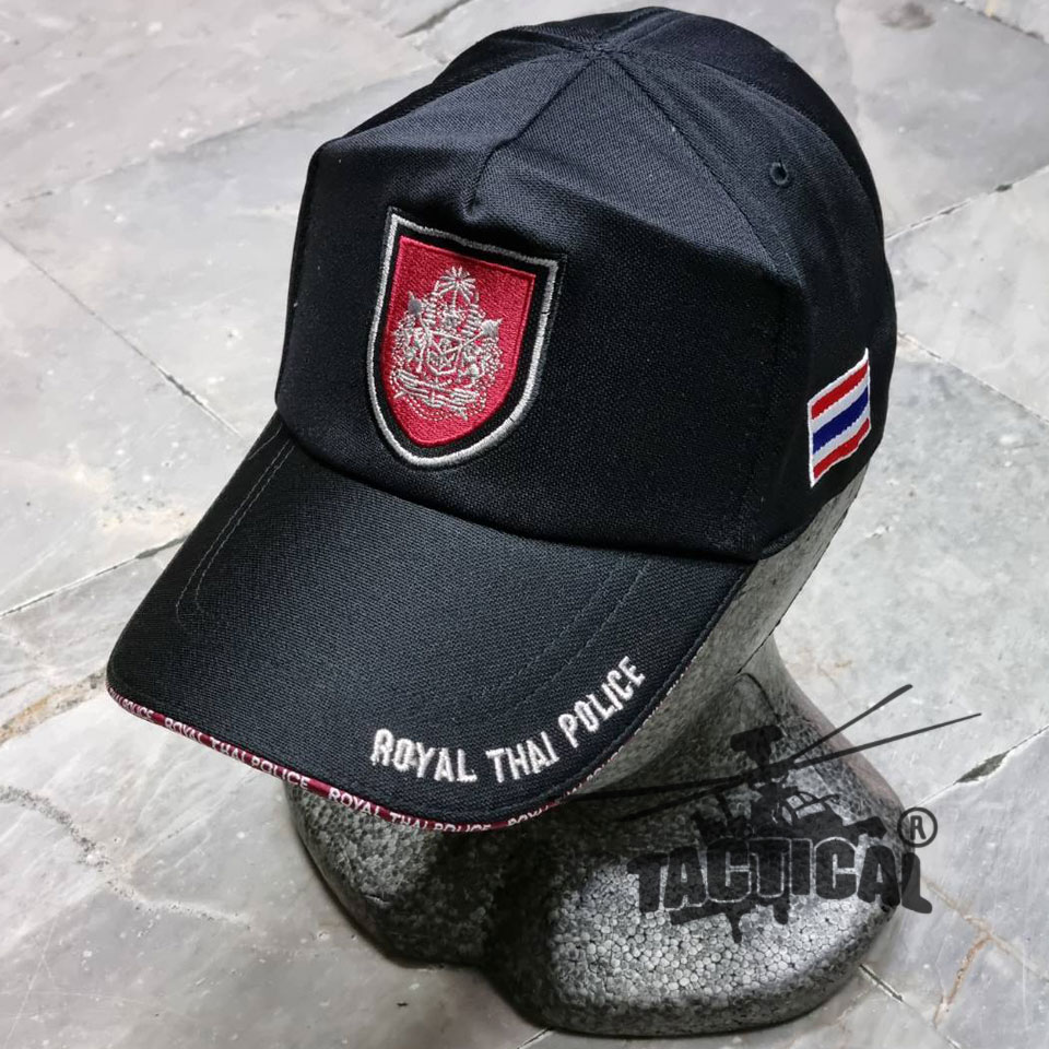 หมวกแก๊ป แผ่นดินพื้นแดง ขอบหนา ซิปหลัง