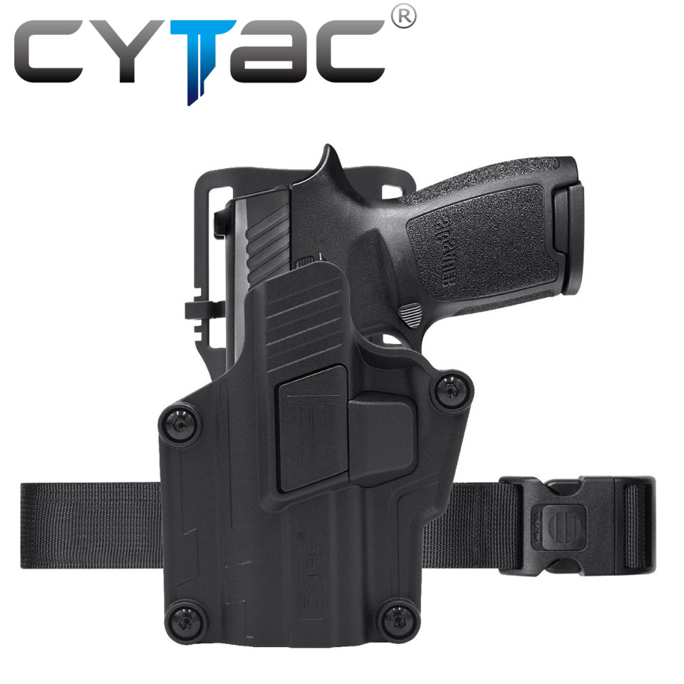 (งานแท้) ซองปืน Mega-Fit (Gen 2) + เพลทลดต่ำ + รัดขา ยี่ห้อ Cytac