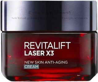 Loreal Revitalift Laser X3 Cream 50กรัม ลอรีอัลรีไวทัลลิฟท์เลเซอร์X3ครีม