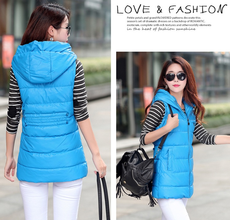 PreOrderคนอ้วน - เสื้อกั๊กแฟชั่น ผ้าร่มบุนวม ไม่หนา มี Hood สี : ดำ / ส้ม / กุหลาบแดง / แดง / เหลือง / น้ำเงิน / น้ำตาลอ่อน / น้ำตาล