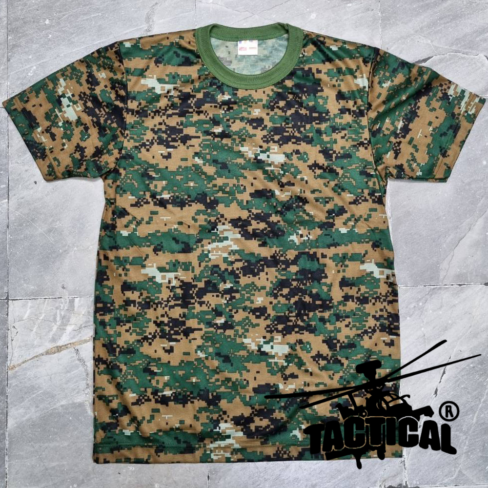 เสื้อยืดคอกลม แขนสั้น (ดต.อส พรางทรายอส. ดิจิตอลทบ. อื่นๆ)