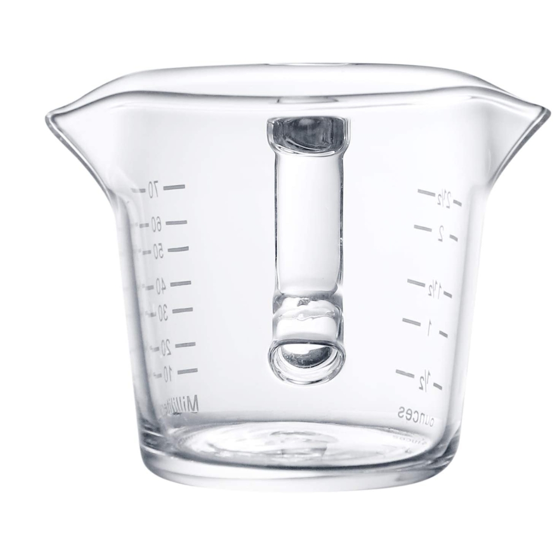 แก้วกาแฟ แก้วเอสเพรสโซ่ 75 มล. ปากเท 2 ปาก และ เส้นสเกลตวงปริมาณ รหัส 1929